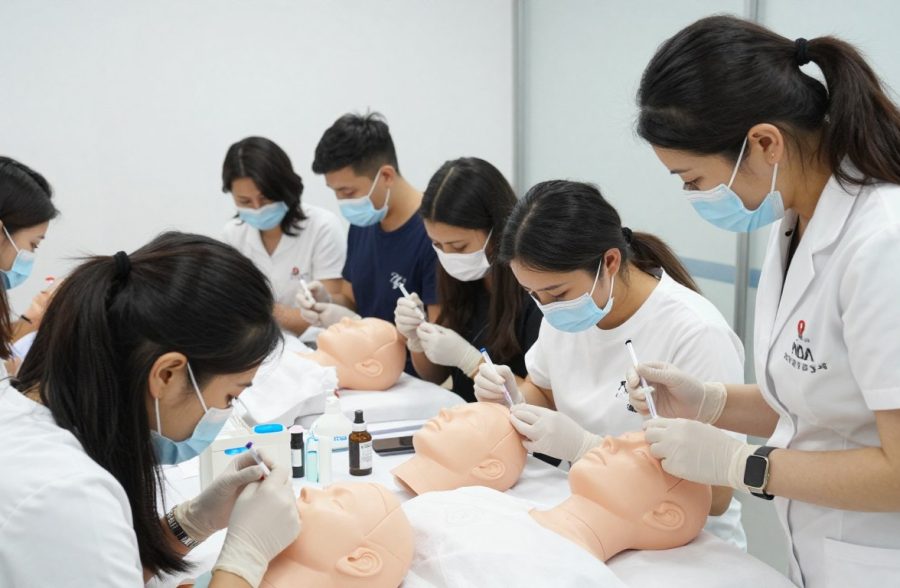 تدريب عملي على تقنيات التجميل في تركيا - إزالة شعر بالليزر وتطبيق الفيلر