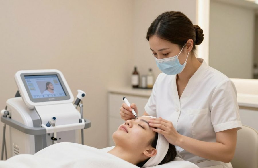 خبيرة تجميل تعمل في مركز تجميل راقٍ في تركيا بعد الحصول على شهادة معتمدة