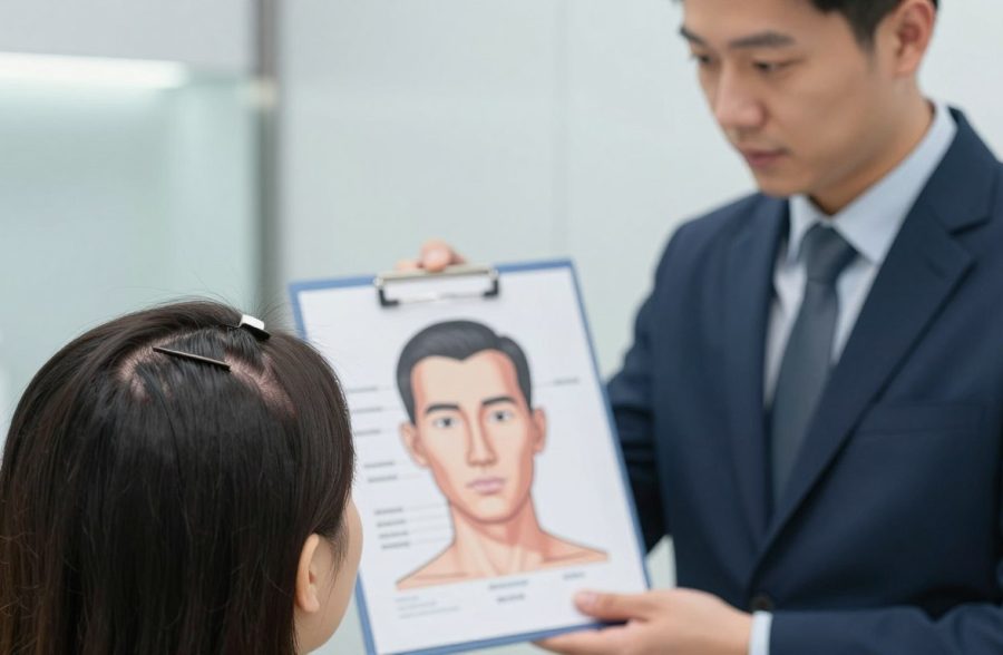 دليل تقييم الحالات في زراعة الشعر